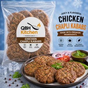 chicken chapli kababs - QBH Kitchen